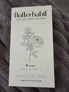 flutterhabit Rose Luxe Faux-Mink Eyelashes – Black